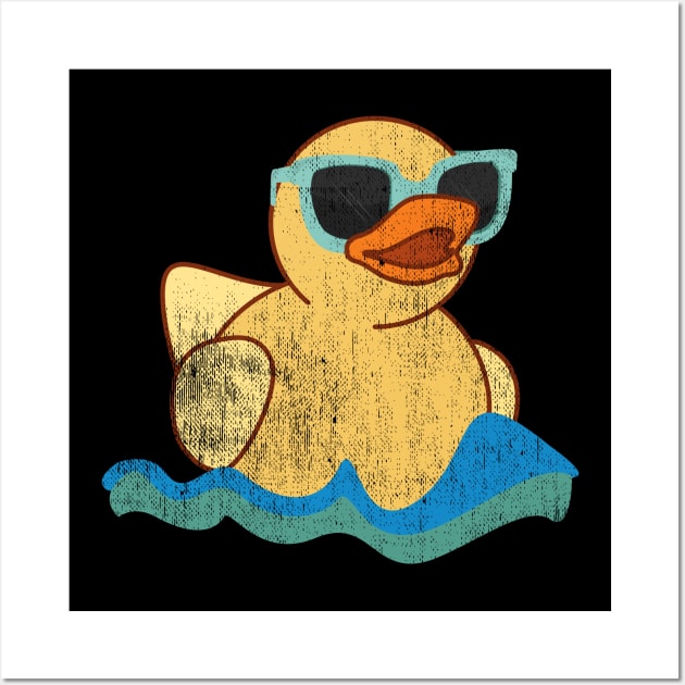 Yellow Rubber Duck Wall Art by MintaApparel